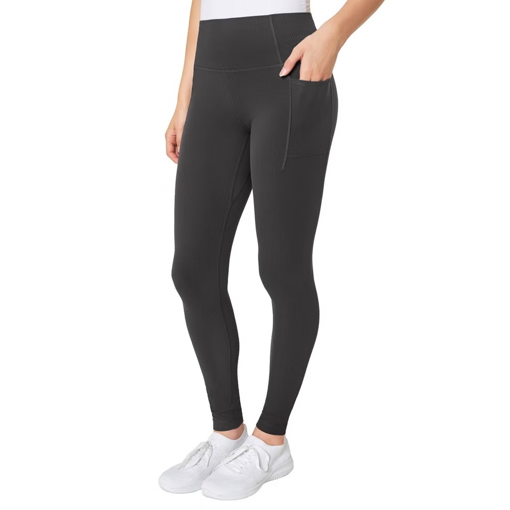 Mondetta Women's Ribbed Legging 28" Inseam, Black, Size: Medium, New